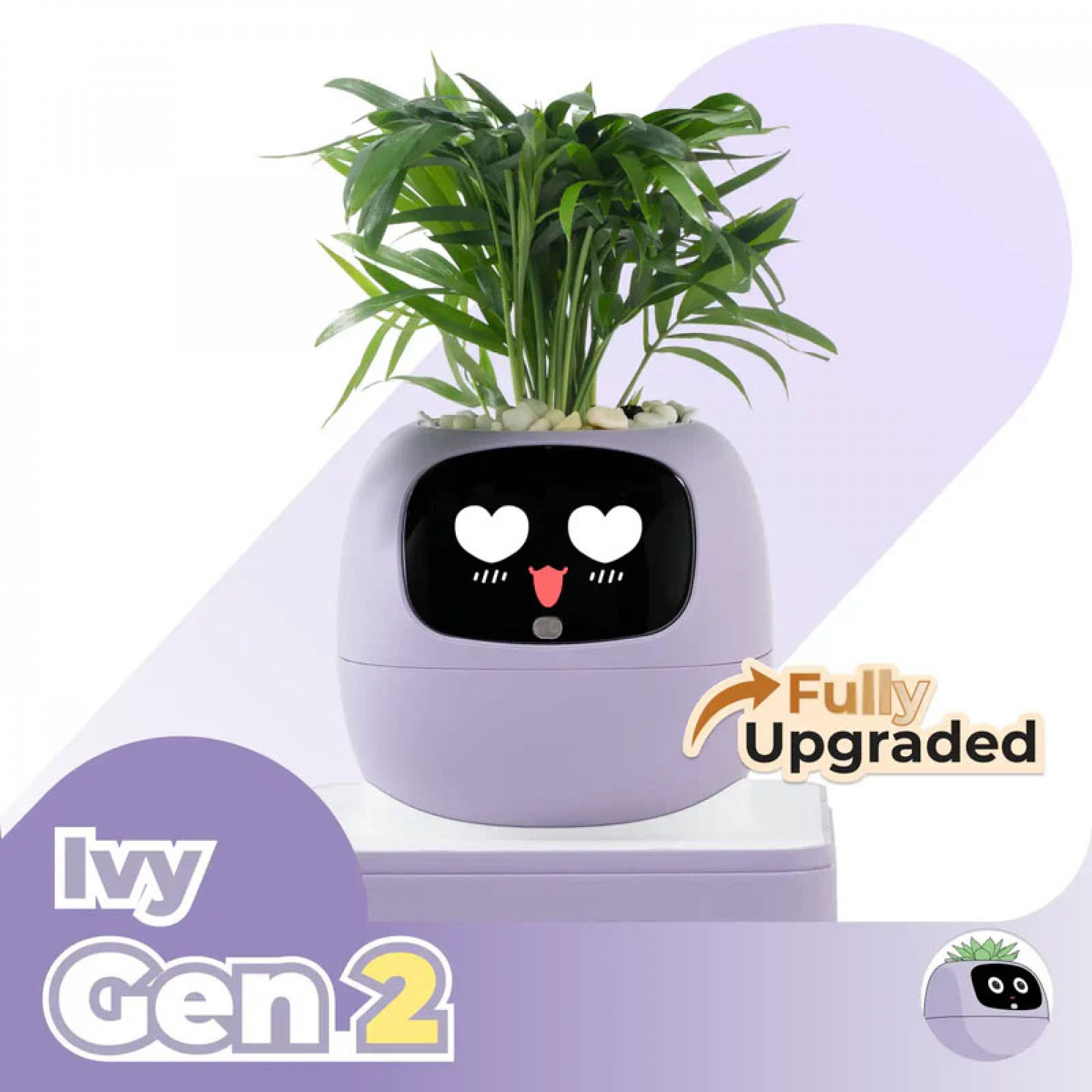 Розумний горщик для рослин з екраном та сенсорами Plantsio Ivy Gen 2